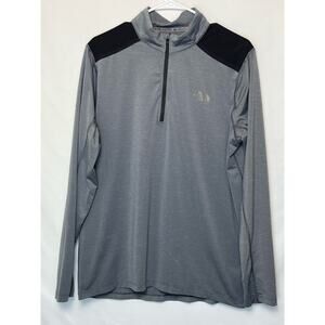 The North Face Men’s L Gray FlashDry 1/4 Zip Pullover – Lightweight Activewear
